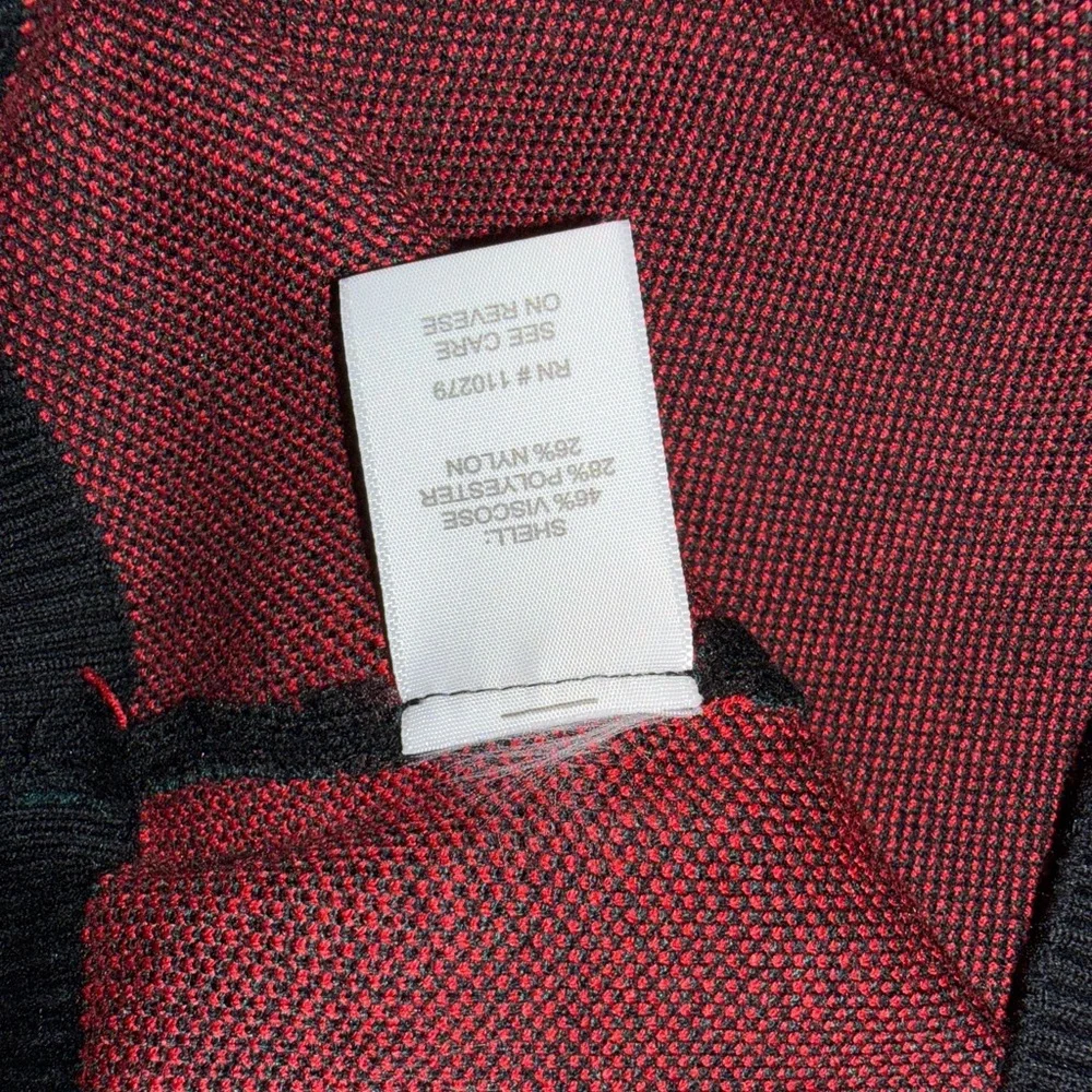 Designer Pazo Mens Black zip up Big/Tall Sweater with Stripes size 2xl NWT